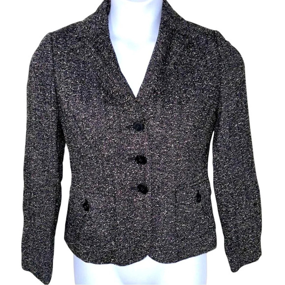 Ann Taylor Women’s Blazer Tweed Knit Jacket Sz 6 - Picture 1 of 8